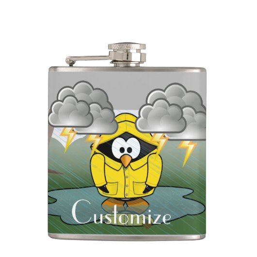 Flasques Shivering Rainy Day Penguin Thunder_Cove (Devant)