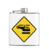 Flasques Signal d'hélicoptère de prudence (Devant)