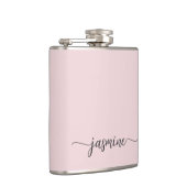 Flasques Signature de nom de jeune fille rose simple avec m (Droite)