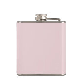 Flasques Signature de nom de monogramme féminin rose simple (Dos)