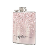 Flasques Signature de nom de monogramme scintillant en or r (Gauche)