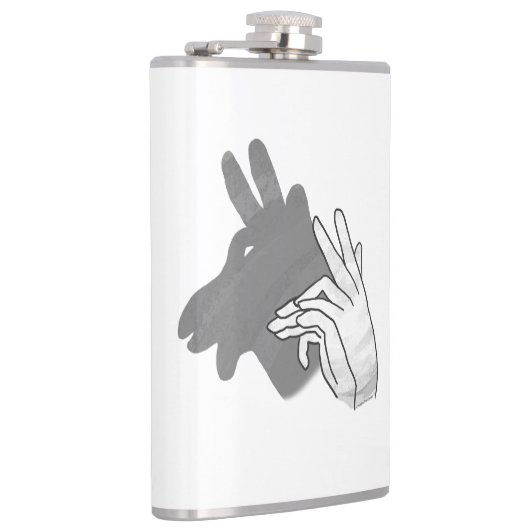 Flasques Silhouette à la main Billy Goat Grey (Droite)