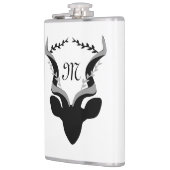 Flasques Silhouette Antelope foncé avec Monogramme Customis (Gauche)