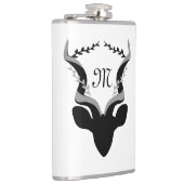 Flasques Silhouette Antelope foncé avec Monogramme Customis (Droite)
