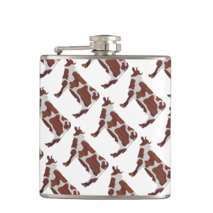 Flasques Silhouette Brown et blanche