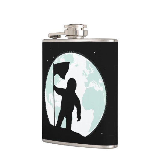 Flasques Silhouette d'astronaute (Gauche)