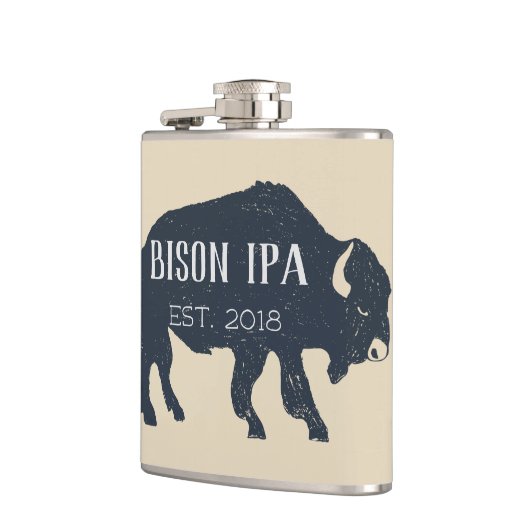 Flasques Silhouette de bison personnalisable (Gauche)