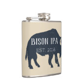 Flasques Silhouette de bison personnalisable (Droite)