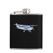 Flasques Silhouette de Cessna classique de l'aéronef volant (Devant)