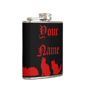 Flasques Silhouette de chat noir (Droite)