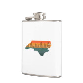 Flasques Silhouette de l'arbre de Caroline du Nord (Gauche)