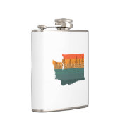 Flasques Silhouette de l'arbre de l'État de Washington (Droite)