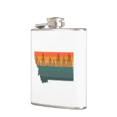 Flasques Silhouette de l'arbre d'état du Montana (Gauche)