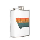 Flasques Silhouette de l'arbre d'état du Montana (Droite)