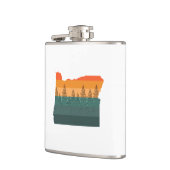 Flasques Silhouette de l'Oregon (Gauche)