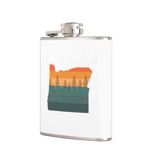 Flasques Silhouette de l'Oregon (Gauche)