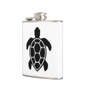 Flasques Silhouette de tortue de mer minimaliste (Gauche)