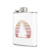 Flasques Silhouette des pins (Gauche)