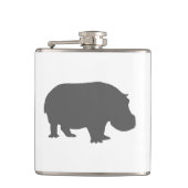 Flasques Silhouette d'hippo gris (Devant)