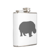 Flasques Silhouette d'hippopotame gris (Droite)