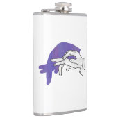 Flasques Silhouette main Anteater violet (Droite)