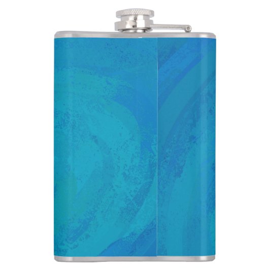 Flasques Silhouette main Billy Chèvre bleu (Dos)