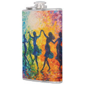 Flasques Silhouettes colorées dansant (Gauche)