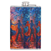 Flasques Silhouettes colorées dansant (Dos)