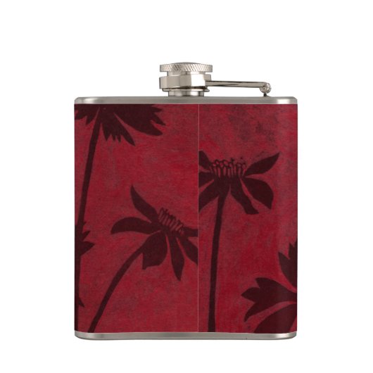 Flasques Silhouettes en tête de fleurs sur Arrière - plan C (Dos)