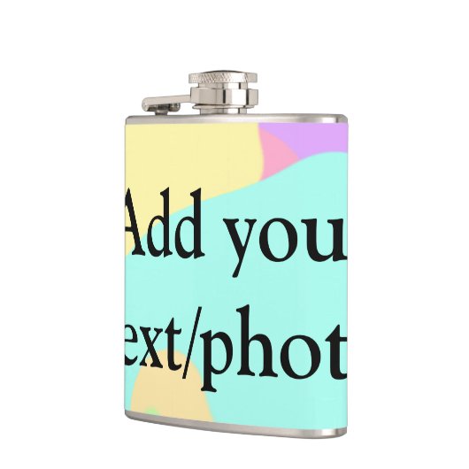 Flasques Simple acrylique pour marbre ajouter votre nom de  (Gauche)