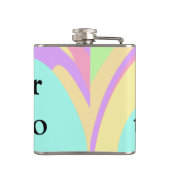 Flasques Simple acrylique pour marbre ajouter votre nom de  (Dos)