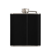 Flasques Simple Black Gold Girl Monogramme Nom Signature (Dos)