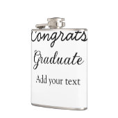 Flasques Simple congratulation graduation add your (Gauche)