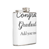 Flasques Simple congratulation graduation add your (Droite)