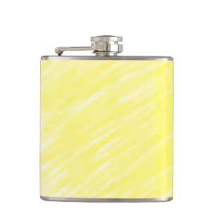 Flasques simple couleur solide simple personnalisé jaune pa