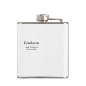 Flasques simple diplôme minimal ajouter nom classe moderne (Dos)