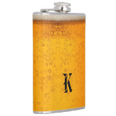 Flasques Simple Gold Beer Monogram Christmas party (Droite)