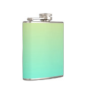 Flasques Simple Gradient Pastel Jaune Turquoise (Droite)
