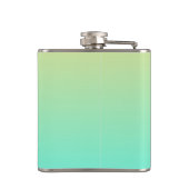 Flasques Simple Gradient Pastel Jaune Turquoise (Dos)