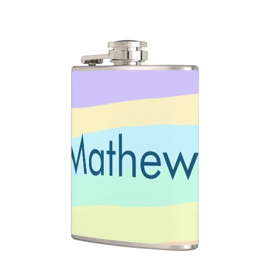 Flasques simple lettre initiale monogramme ajouter votre no (Gauche)