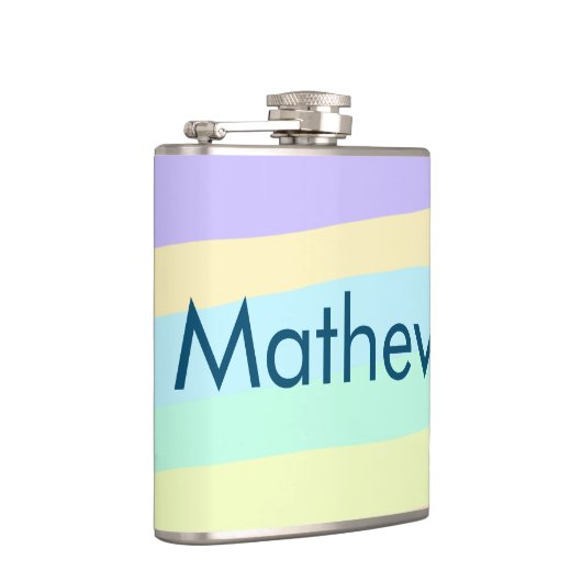 Flasques simple lettre initiale monogramme ajouter votre no (Droite)