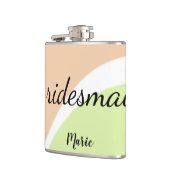Flasques SIMPLE MINIMAL ajouter votre nom bridesmaid C pers (Gauche)
