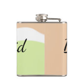 Flasques SIMPLE MINIMAL ajouter votre nom bridesmaid C pers (Dos)