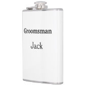 Flasques SIMPLE MINIMAL ajouter votre nom toiletteur Flas (Gauche)