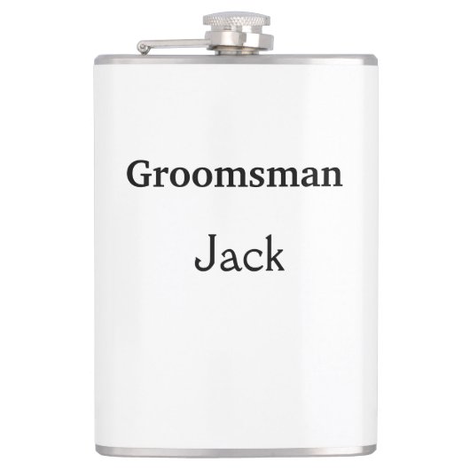 Flasques SIMPLE MINIMAL ajouter votre nom toiletteur Flas (Devant)