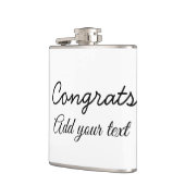 Flasques Simple minimal congratulations graduation add your (Gauche)