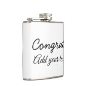 Flasques Simple minimal congratulations graduation add your (Droite)