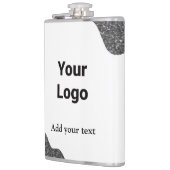 Flasques simple minimum ajouter votre nom MONOGRAM GROOMSME (Gauche)