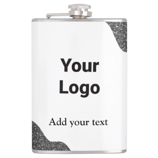 Flasques simple minimum ajouter votre nom MONOGRAM GROOMSME (Devant)