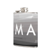 Flasques Simple monogram add your name letter man minimal t (Gauche)